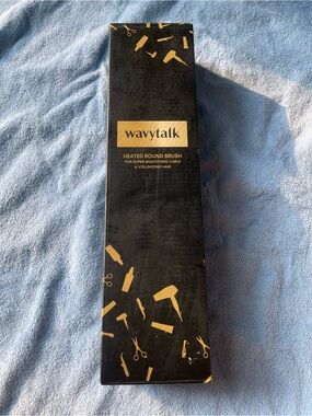 Wavytalk Black & Gold Heated Round Brush